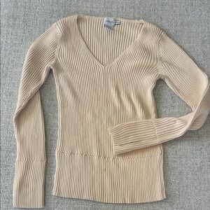 Calvin Klein V-Neck Sweater - Beige